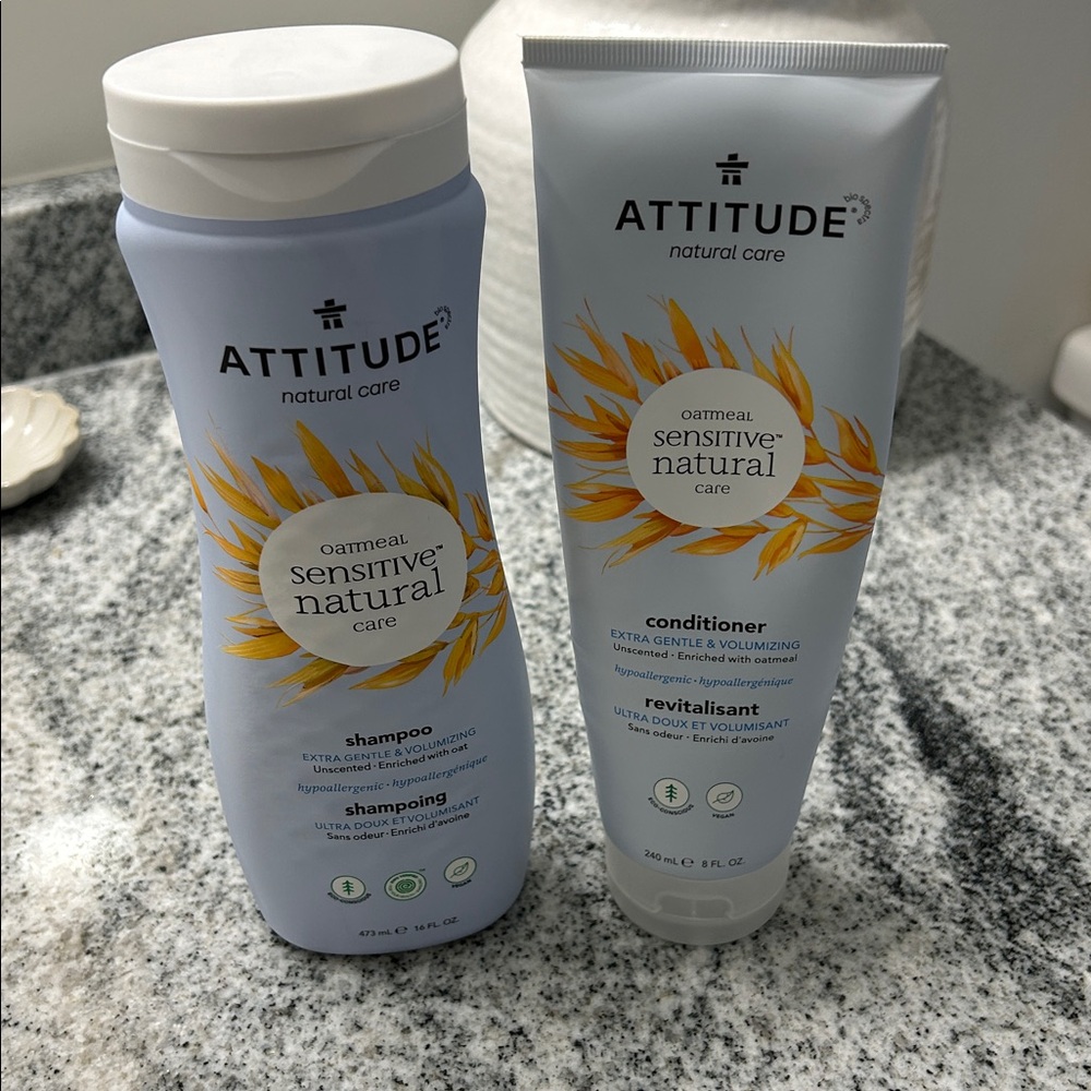 Attitude Oatmeal Sensitive Natural Care Shampoo and Conditioner Set